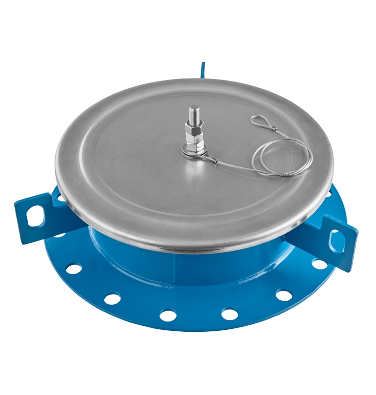 emergency pressure relief valve, weight-loaded